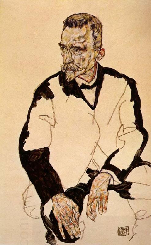 Egon Schiele Portrait of Heinrich Benesch China oil painting art